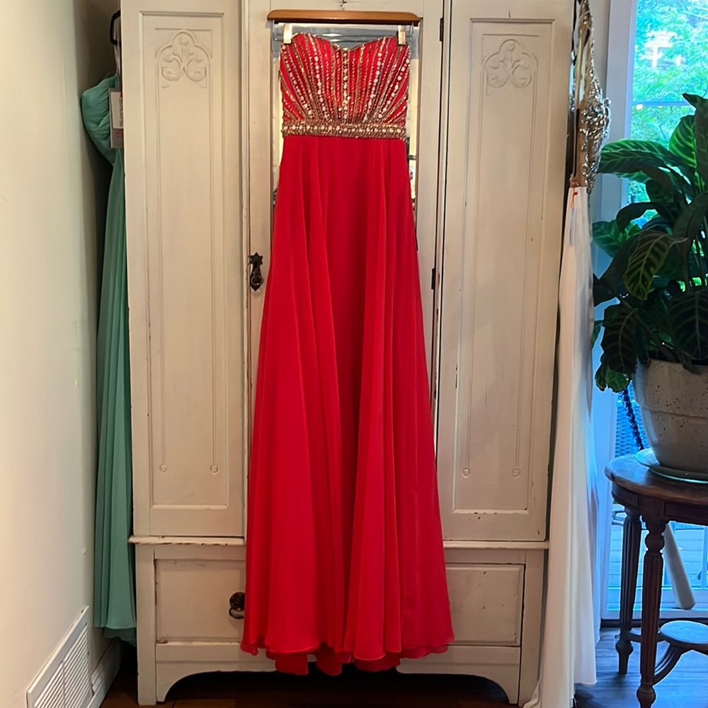 Alyce Paris Homecoming Winter Formal Prom Strapless Dress nwt size 10